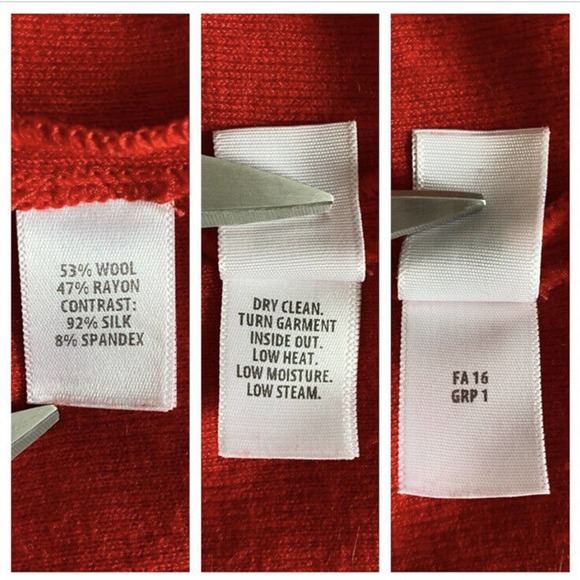 St. John Red Dress Wool Blend Scoop Neck Cap Sleeve Size 8 Career To Cocktail - Picture 4 of 7